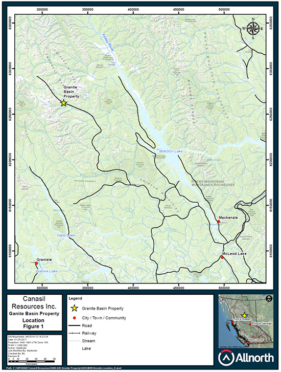 Bc Resource Road Map Canasil Resources Inc. - Granite