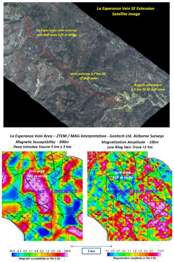 La Esperanza Vein Potential Strike Extent �