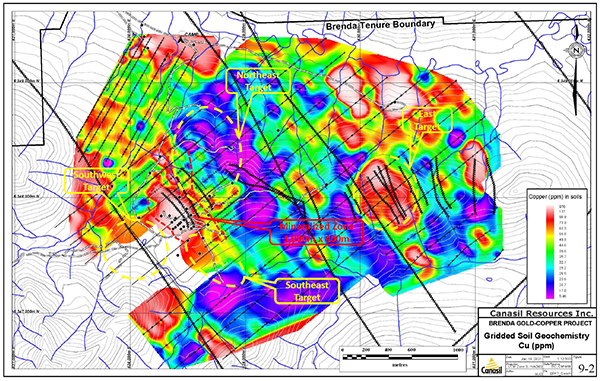 Canasil Brenda Gold-Copper Project, Kemess-Toodoggone District, BC, Canada